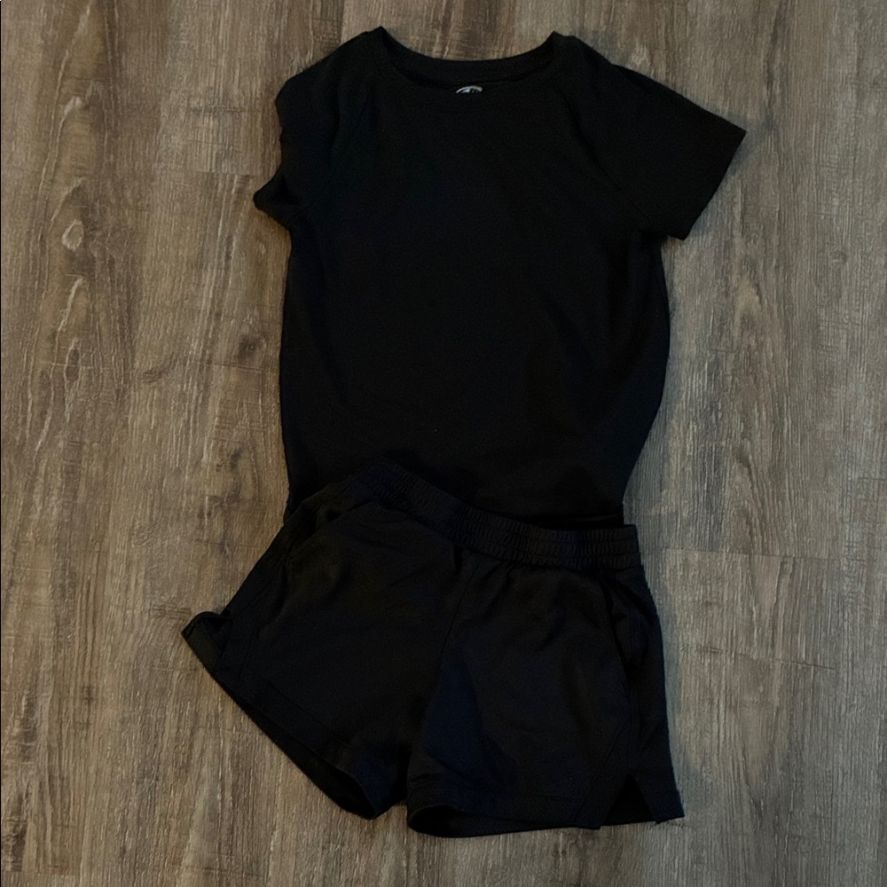 Athletic Works Kids Black Matching Set